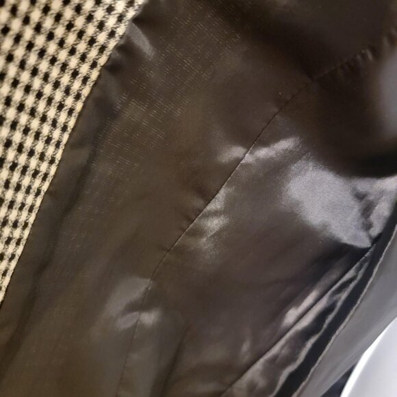 Vintage Oscar de la Renta Black White Checkered Jacket Blazer - Picture 7 of 12